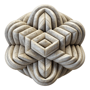 elegant vintage Abstract Pattern Representing Parallel Dimensions Isolated original png