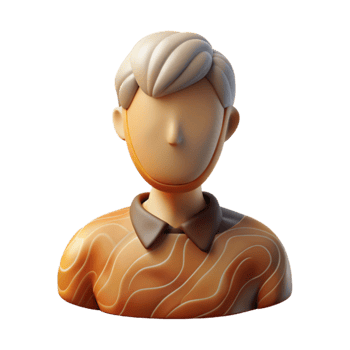 magnificent creative Abstract Profile Picture Isolated with Grain Texture 4K png