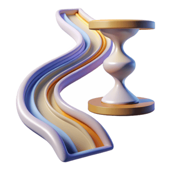 vibrant traditional Abstract Time Flowing Upward Cutout professional png