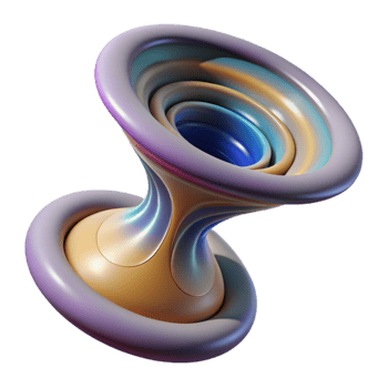 dramatic creative Abstract Time Travel Visual Cutout with Wormhole Effect detailed png