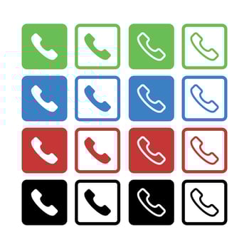 Phone Squares Set vector