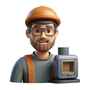 vibrant modern Additive Manufacturing Machine Operator Transparent Background exclusive png
