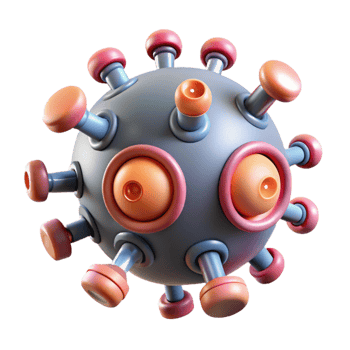 serene artistic Advanced Medical Nanobots Microscopic View Cutout authentic png