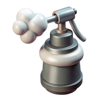 vibrant modern Aeroponic System Misting Nozzles Isolated Element detailed png