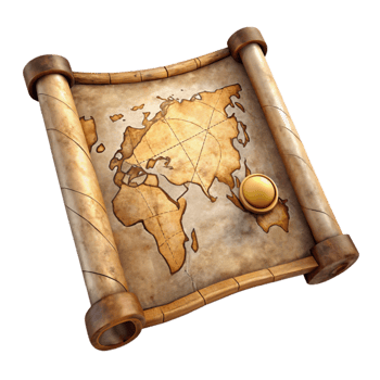 stunning creative Antique Map Isolated with Aged Texture detailed png