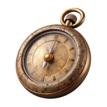 vibrant abstract Antique Pocket Watch Face Close Up Cutout original png