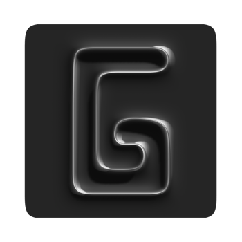 G Letter Black Theme png