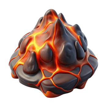 vibrant abstract Artificial Lava Flow Transparent Element exclusive png