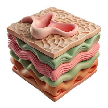 impressive modern Artificial Tissue Sample Layered Structure Isolated exclusive png