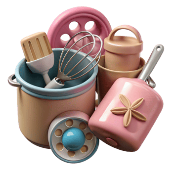 elegant classic Atomic Age Kitchen Utensils Transparent Cutout original png