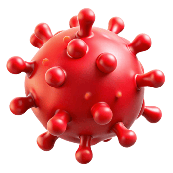 stunning artistic Bacteria Cell Rod Shaped Red Isolated Element high quality png