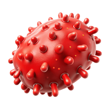 wonderful creative Bacteria Cell Rod Shaped Red Isolated Element high quality png