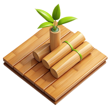 vibrant contemporary Bamboo Flooring Planks Natural Color Transparent Background original png