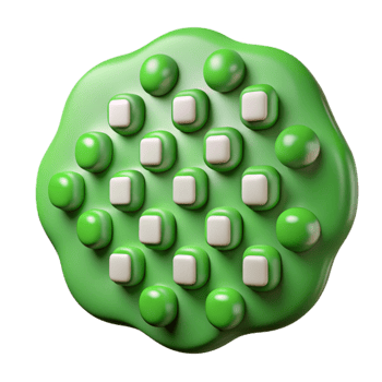 vibrant artistic Binary Code Pattern Cutout with Green Accents 4K png