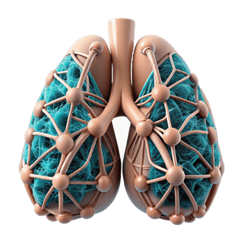 extraordinary minimalist Bio Cybernetic Lung Intricate Network Isolated authentic png