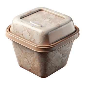 wonderful minimalist Biodegradable Takeout Container with Lid Transparent high quality png
