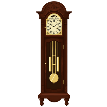 Vintage Grandfather Clock Clipart Illustration png