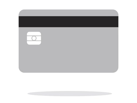 Blank credit card reverse side illustration. Design for finance, payment, banking or digital transactions concepts. Simple flat style. vector