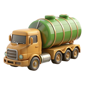 wonderful vintage Biofuel Tanker Truck Side View Cutout professional png