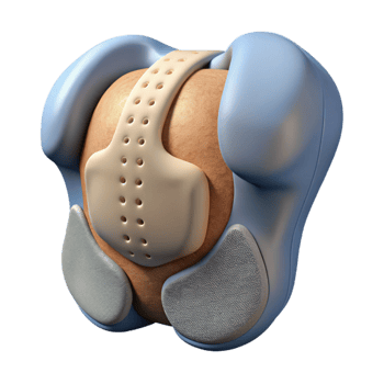 stunning creative Biometric Back Implant Side View Isolated on White high quality png