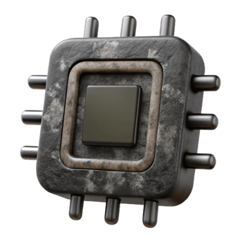 magnificent creative Black Bio Integrated Microchip Cutout 4K png