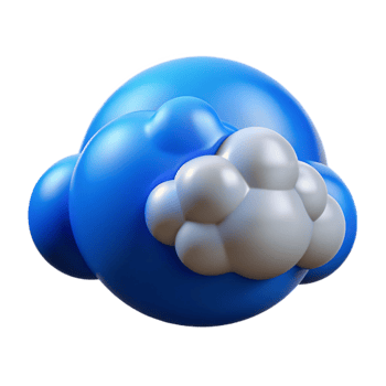 beautiful creative Blue Sky with Clouds Panoramic View Cutout detailed png
