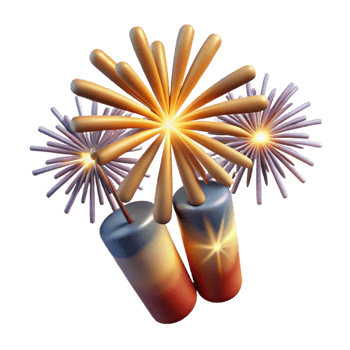 dramatic abstract Bonfire Night Fireworks Display Cutout Transparent Background detailed png