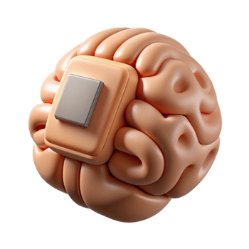 stunning creative Brain Implant Device Sleek Design Cutout high resolution png