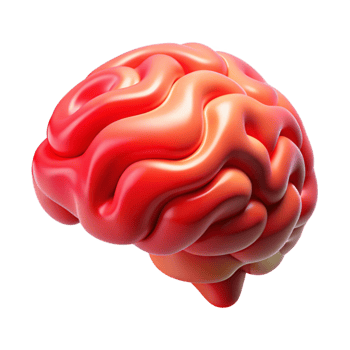 dramatic classic Brain Scan Data Visualization Abstract Pattern Transparent Background premium png