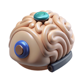 magnificent modern Brainwave Sensor Cutout White Background detailed png