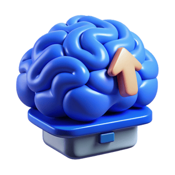 vibrant abstract Brainwave Upload Interface Blue Screen Isolated high quality png