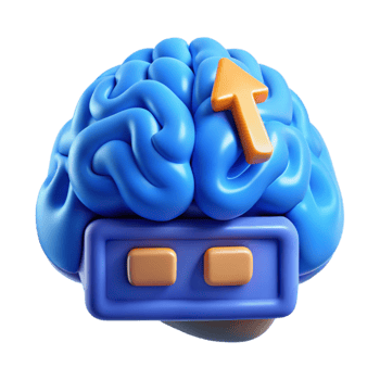 dramatic contemporary Brainwave Upload Interface Blue Screen Isolated professional png