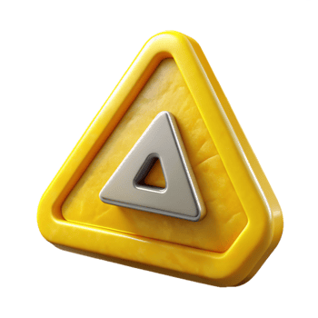 wonderful modern Bright Yellow Artificial Warning Sign Isolated detailed png