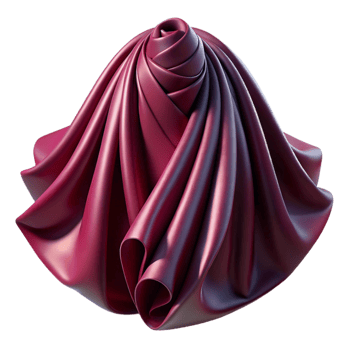 wonderful contemporary Burgundy Silk Chiffon Draped Fold Isolated Cutout exclusive png