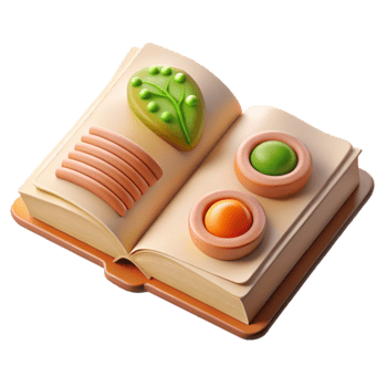 beautiful modern Cellular Agriculture Cookbook Open Page authentic png