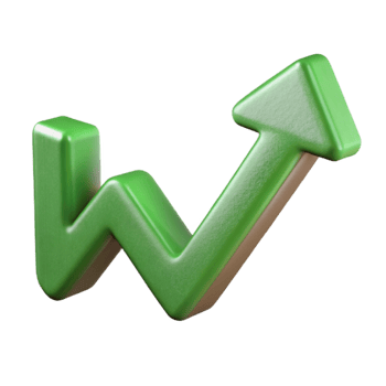 wonderful abstract Charity Fundraising Graph Arrow Up Isolated with Green Line premium png