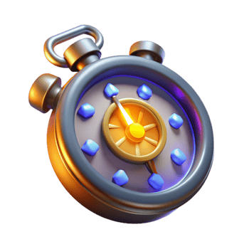 wonderful vintage Chronometer with Glowing Hands Transparent Background original png