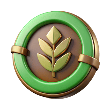 extraordinary modern Circular Agriculture Symbol Green and Brown Isolated professional png