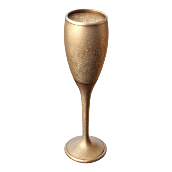 beautiful modern Classic Champagne Flute Tall and Slender Cutout genuine png