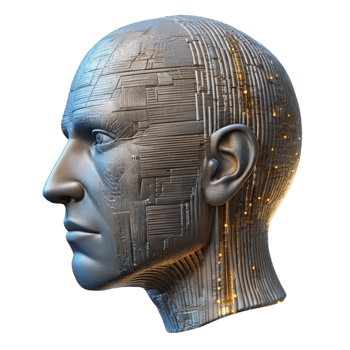 extraordinary vintage Code Lines Forming Human Face Profile View Isolated Element original png