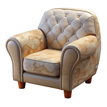 serene contemporary Comfortable Armchair Front View Cutout Element high resolution png