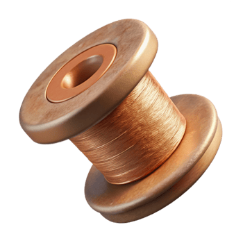 magnificent contemporary Conductive Thread Spool Copper Cutout high resolution png