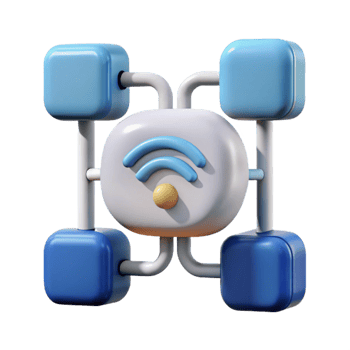 dramatic abstract Connected Devices Icon Cutout with Clean Lines high quality png