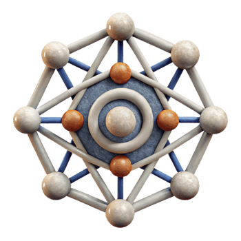 elegant modern Connected Network Symbol Grid Pattern Isolated original png