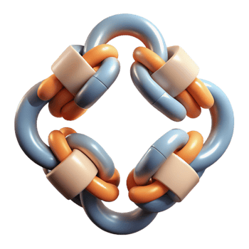 impressive creative Connected People Chain Transparent Background with Interlocked Hands 4K png