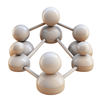 elegant modern Connected People Symbol Group Silhouette Transparent detailed png