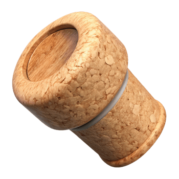 wonderful artistic Cork Stopper Top View Isolated professional png