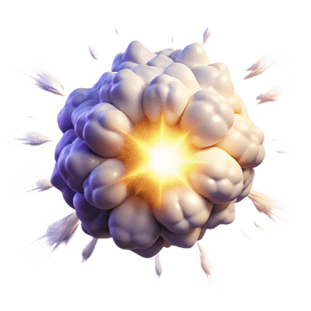 beautiful classic Cosmic Explosion Bright White Light Cutout genuine png