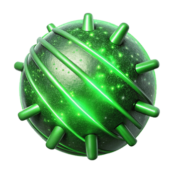beautiful abstract Cosmic Rays Glowing Green Lines Cutout professional png