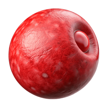 beautiful rustic Crimson Red Artificial Blood Cell Isolated professional png